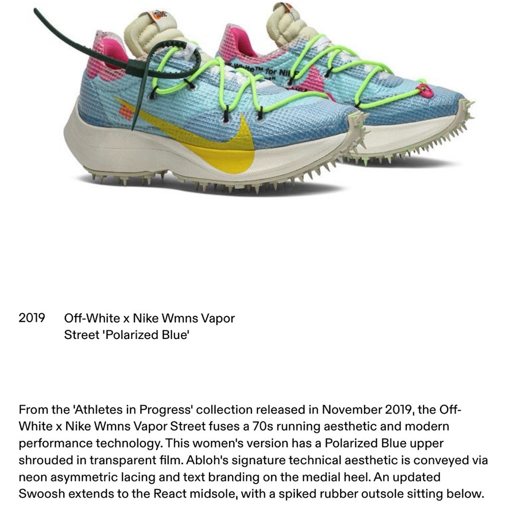 Nike Women's Vapor Street - OFF WHITE -polarized blue
